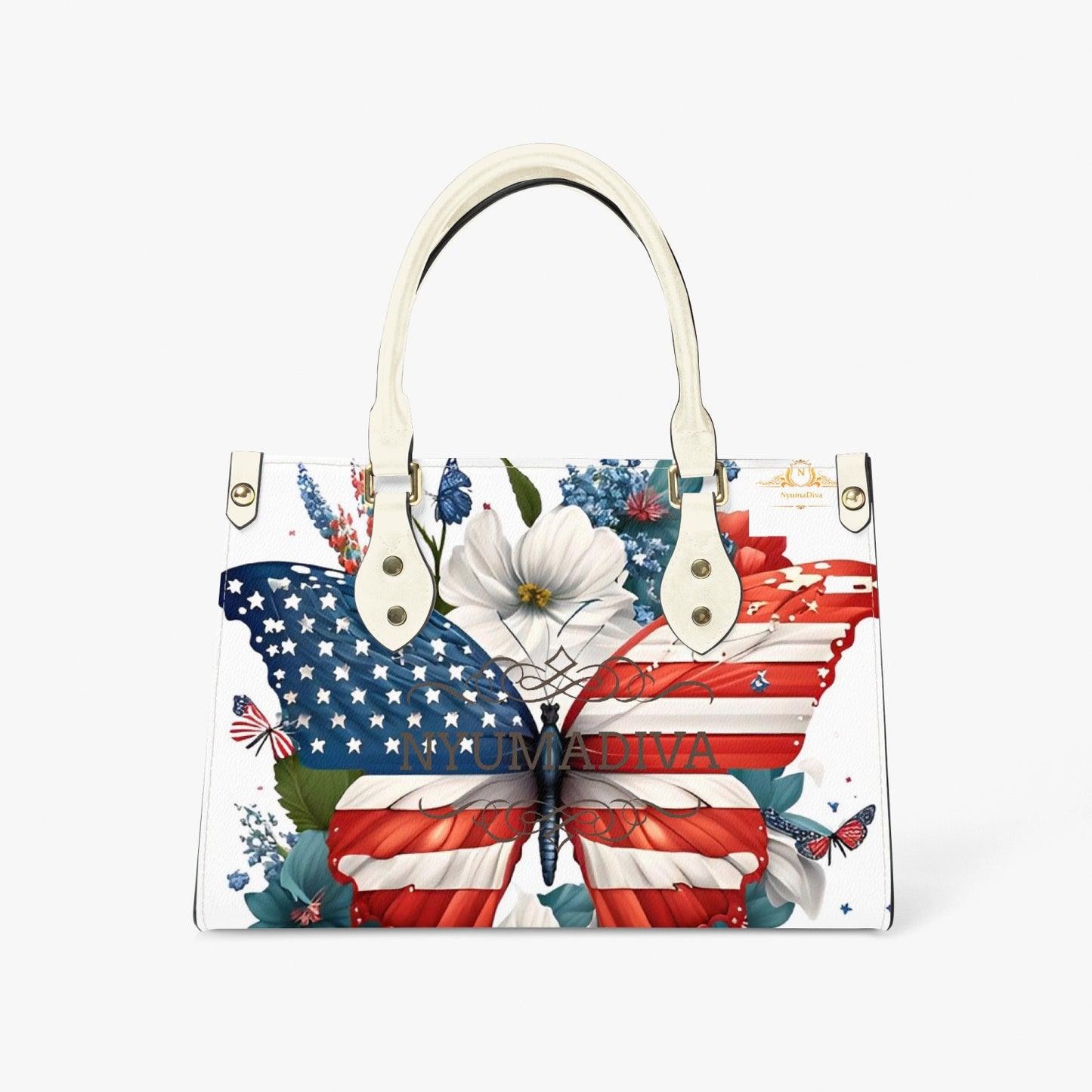 Butterfly Flag Women's Tote Bag - Long Strap