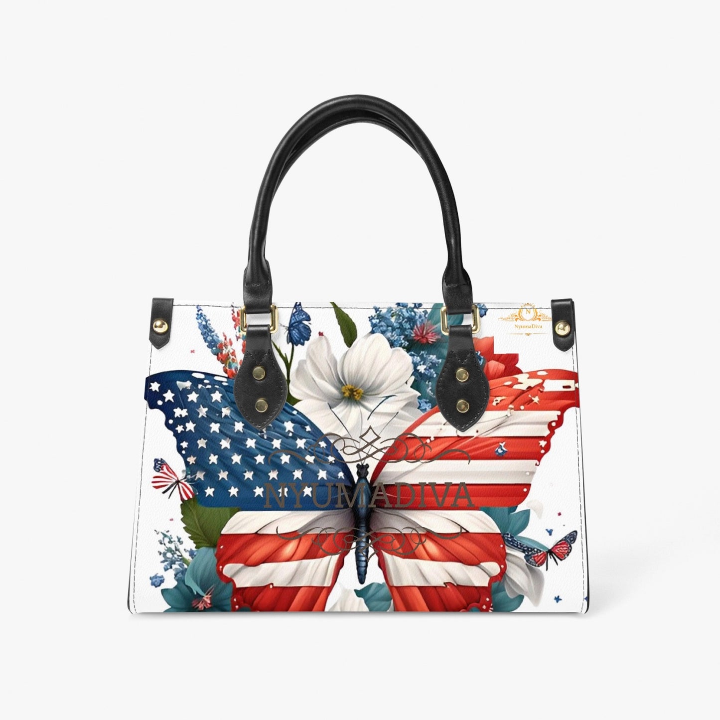 Butterfly Flag Women's Tote Bag - Long Strap