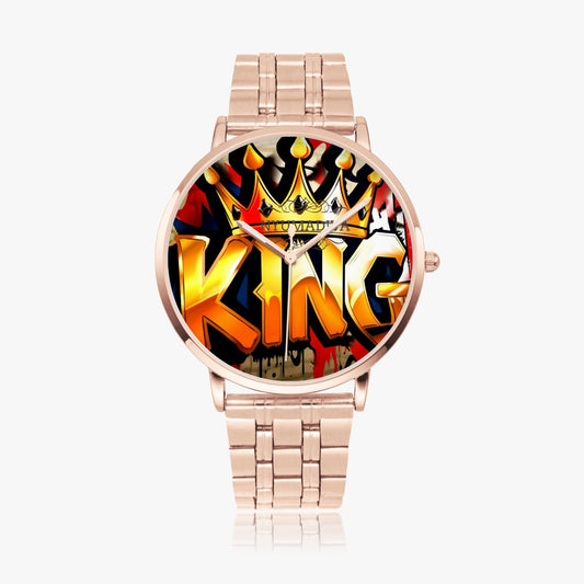 King Instafamous Steel Strap Quartz watch