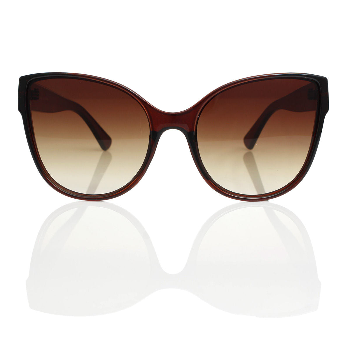 Sunglasses Cat Eye Dimensional Brown for Women