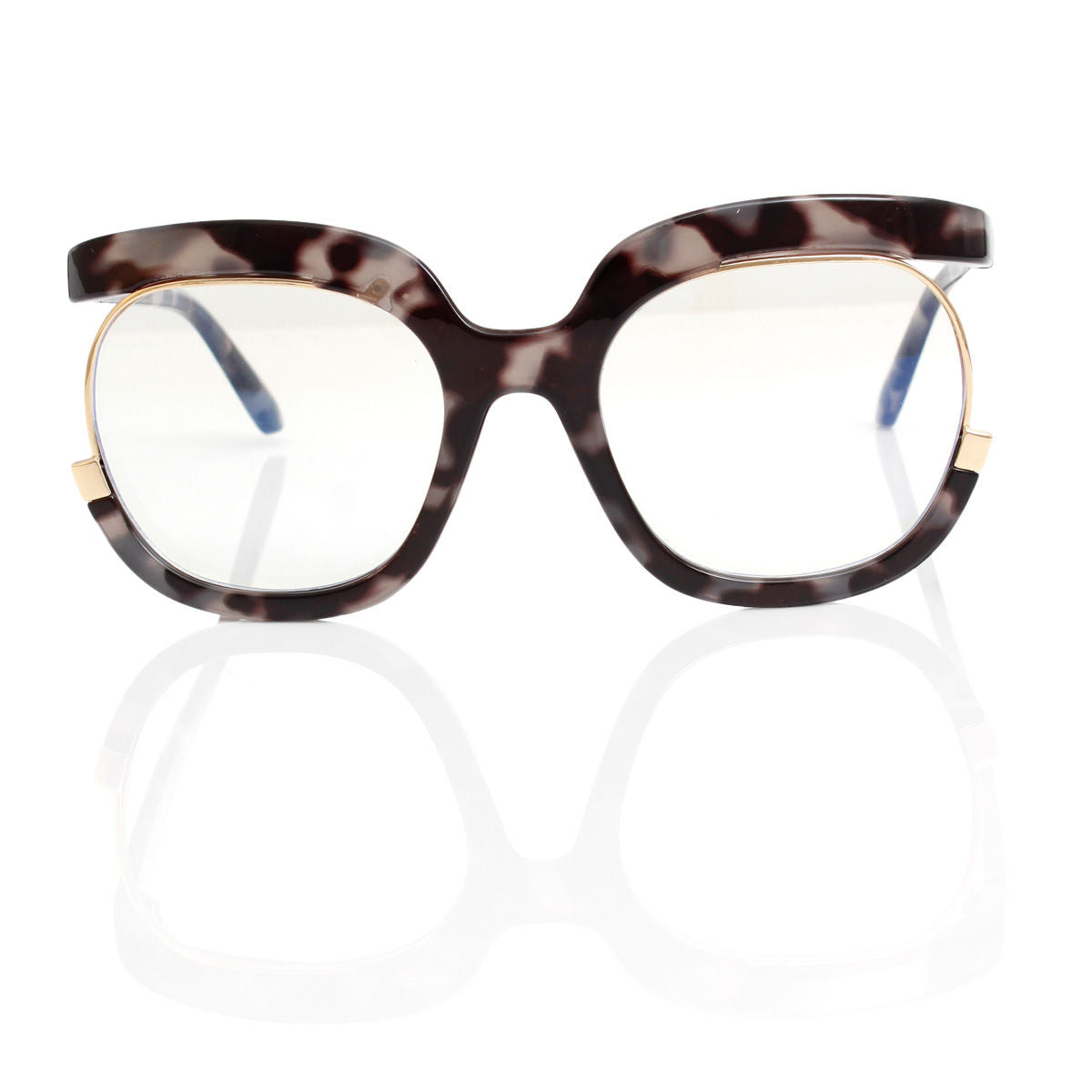Glasses Gray Tort Blue Light Eyewear for Women