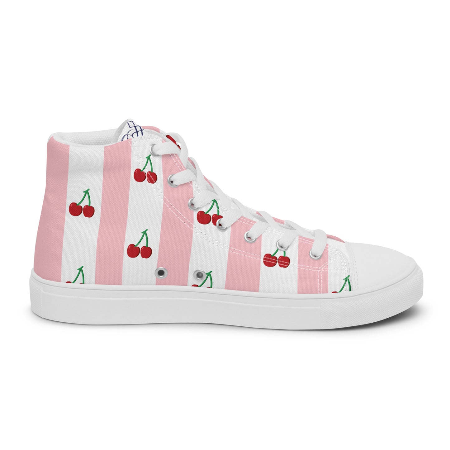 Cherry Love Women’s high top canvas shoes