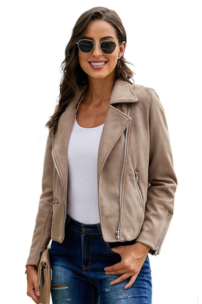 Women's Microsuede Short Coat Jacket