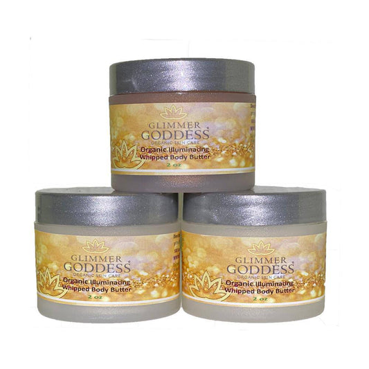 Organic Shimmering Whipped Body Butter Trio