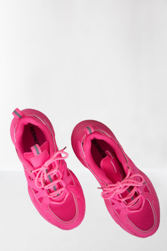 Neon Pink Athletic Sneakers