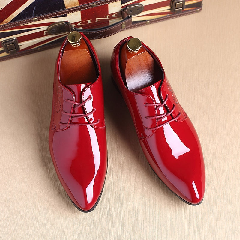 Glossy Oxford Leather Shoes