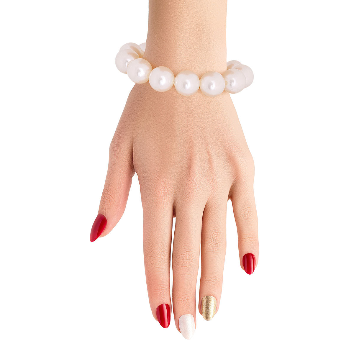 Cream Bubble Gum Pearl Bracelet