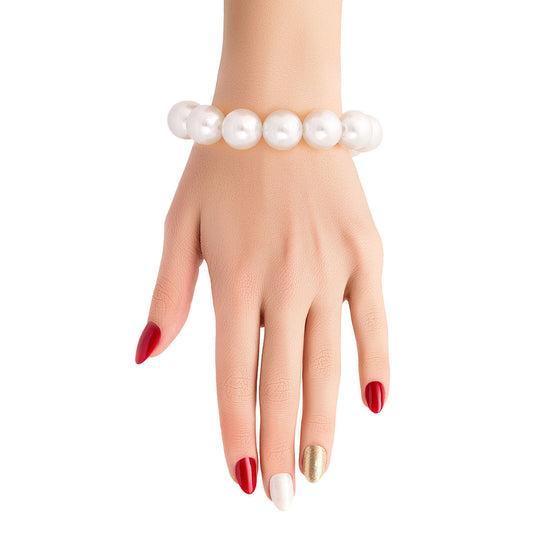 White Bubble Gum Pearl Bracelet
