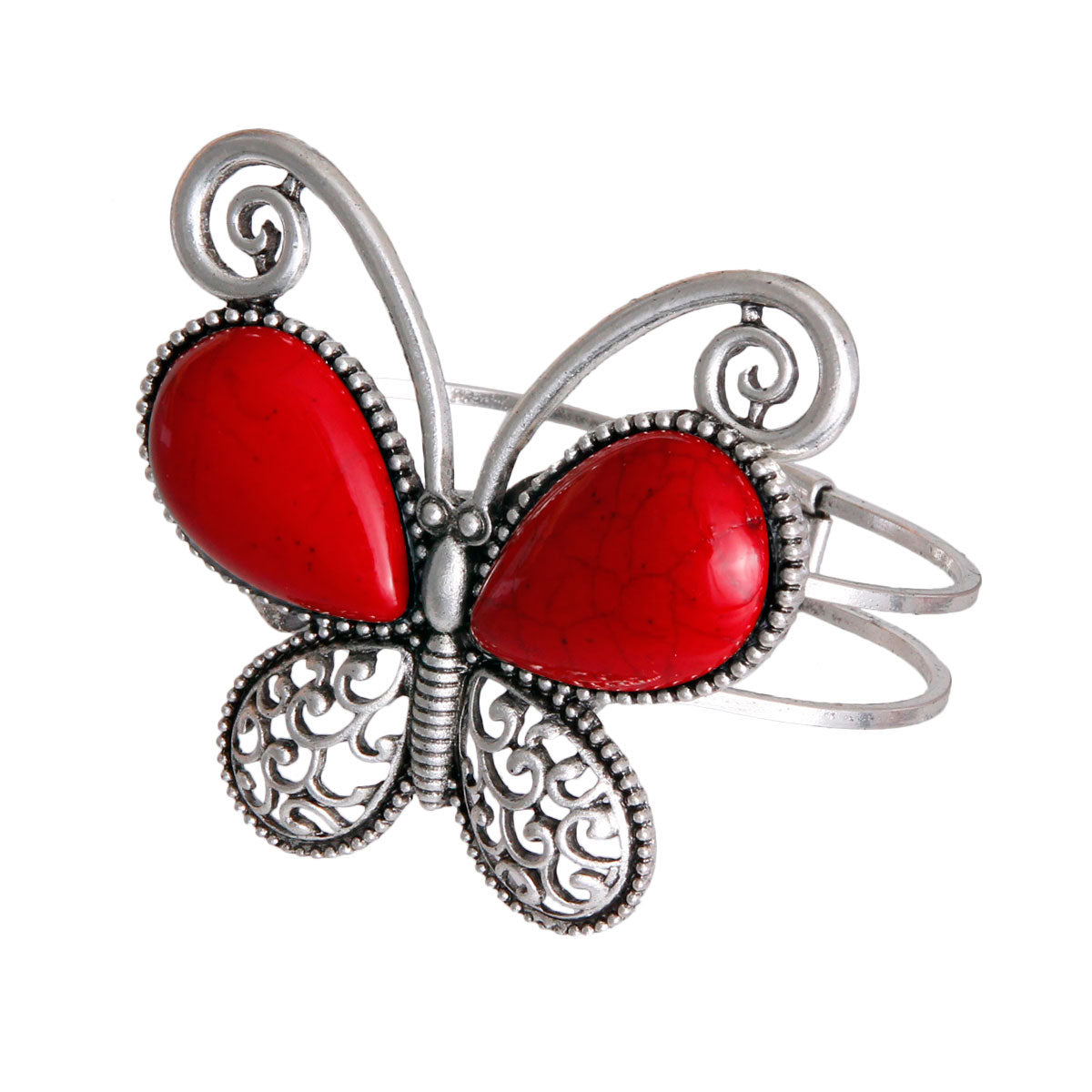 Red Butterfly Hinge Cuff
