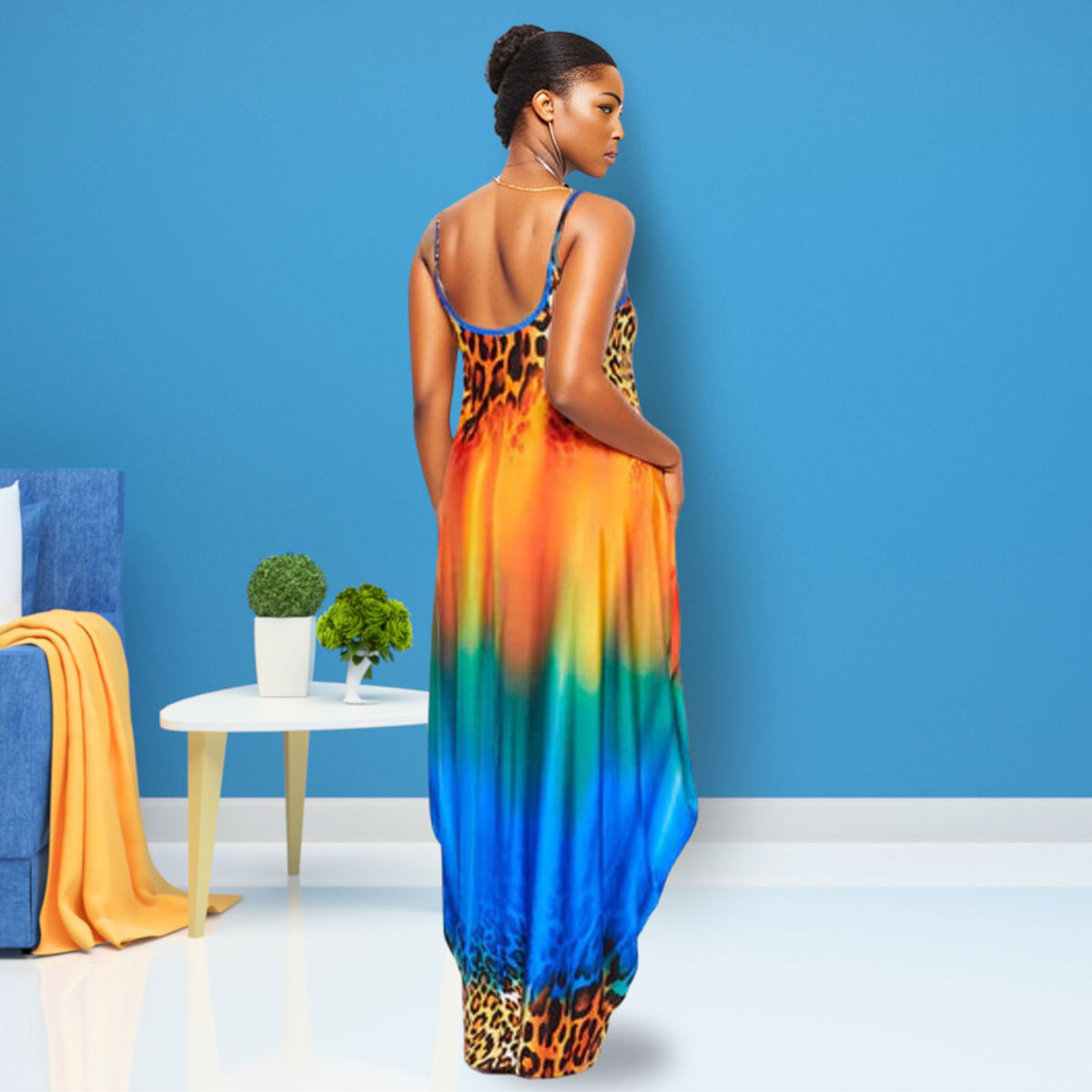 3XL Rainbow Cami Dress
