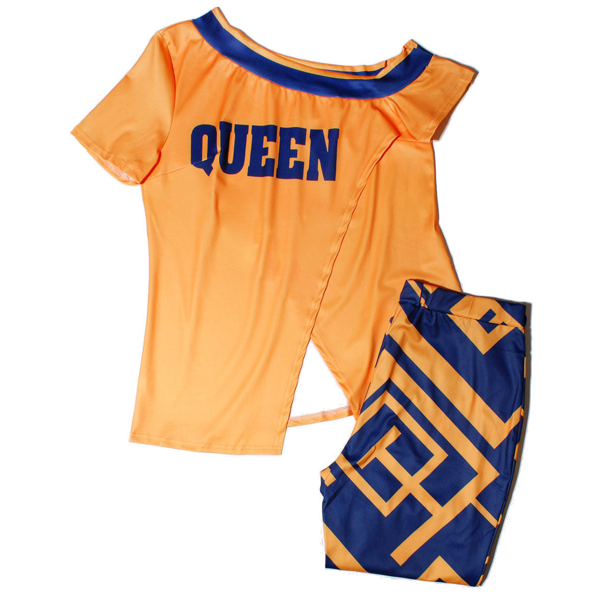 1XL Orange Queen Outfit Set
