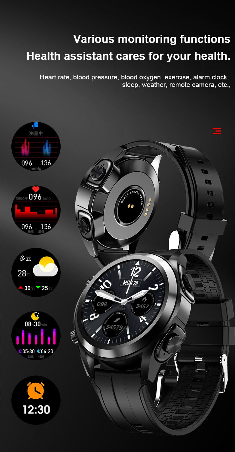 2 In 1 In Bluetooth Headset Bracelet Tws Smart Watch