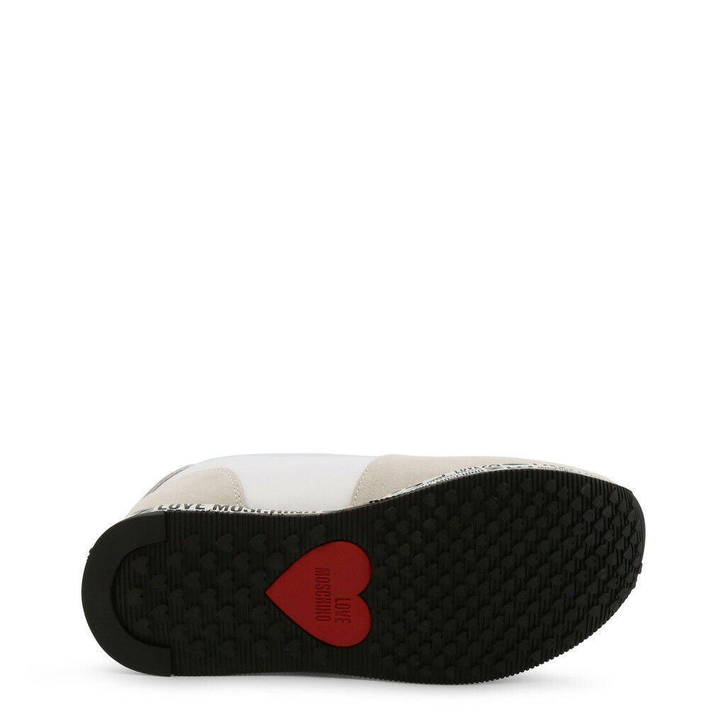 Love Moschino White Heart Sneakers