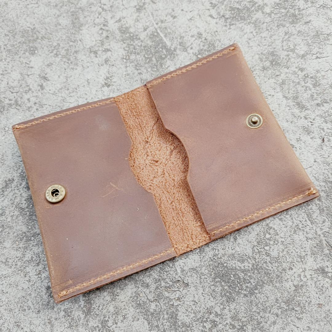 Retro Crazy Horse Leather Folded Wallet