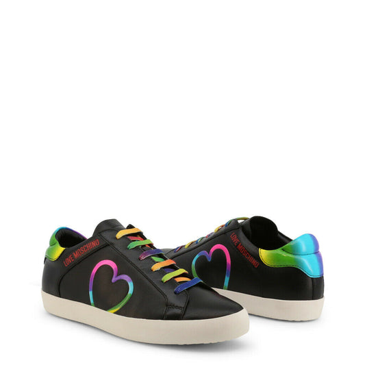 Love Moschino Black Rainbow Sneakers