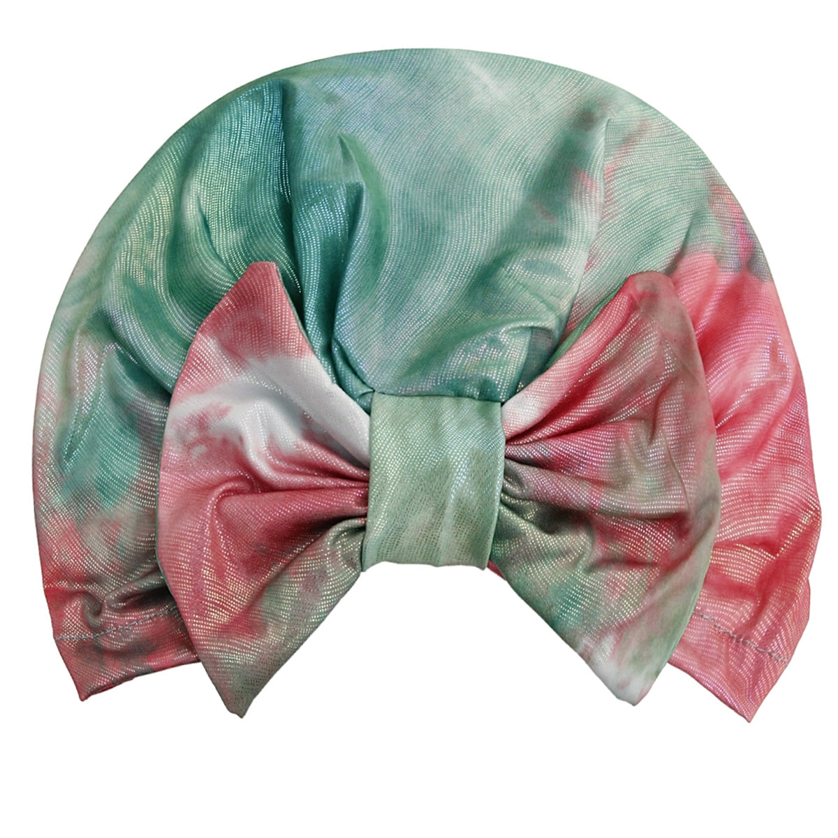 Multi Color Tie Dye Bow Turban