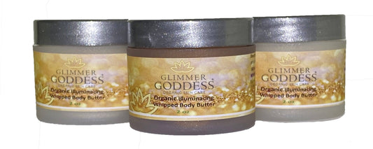 Organic Shimmering Whipped Body Butter 2 oz. Travel Size