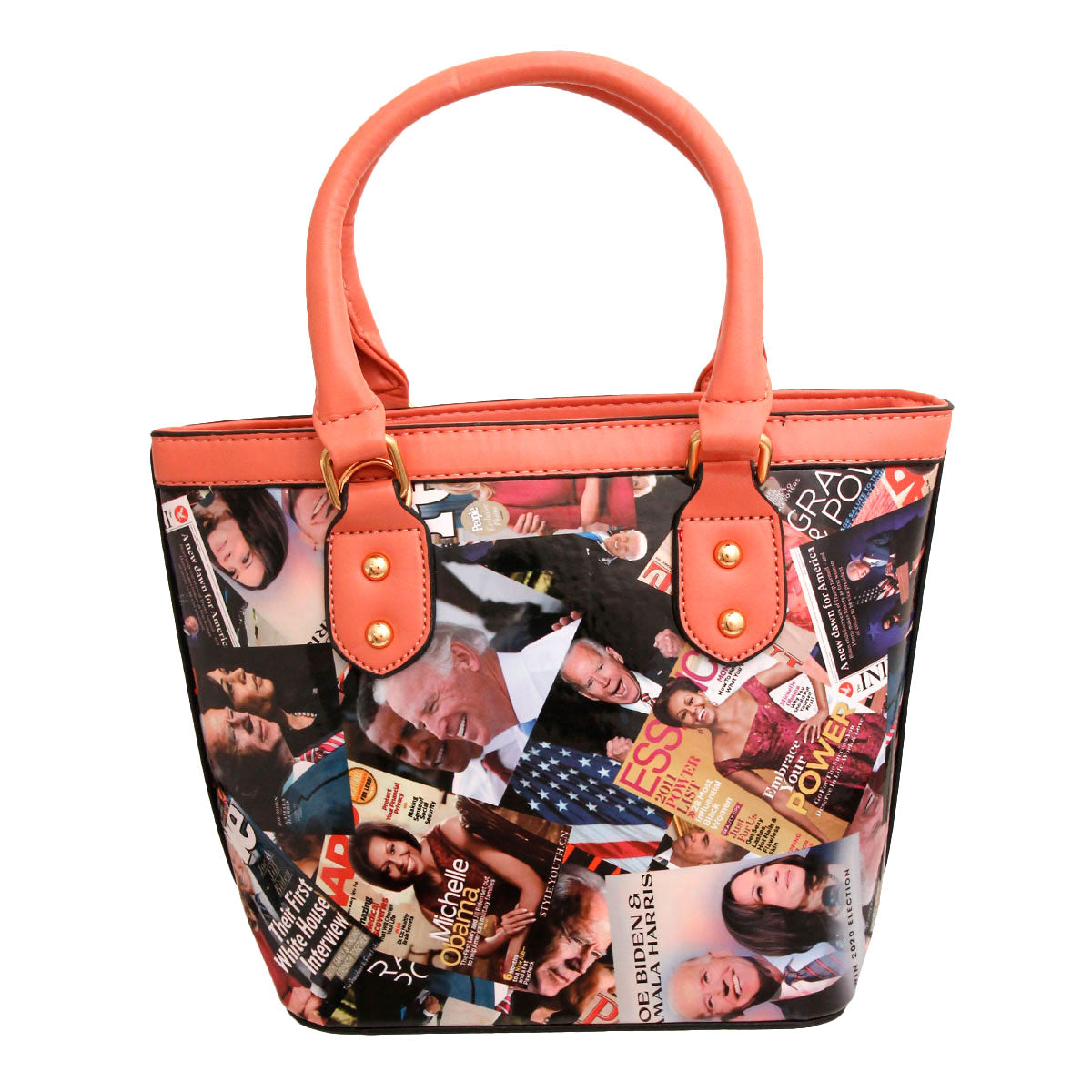 Pink Kamala, Biden and Obama Handbag Set