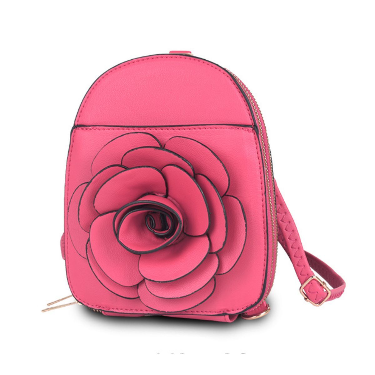 Fuchsia Flower Mini Backpack