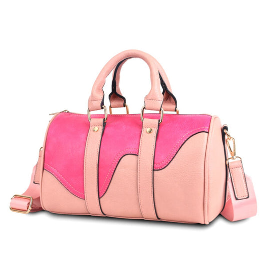 Dripping Pink Mini Duffel Handbag