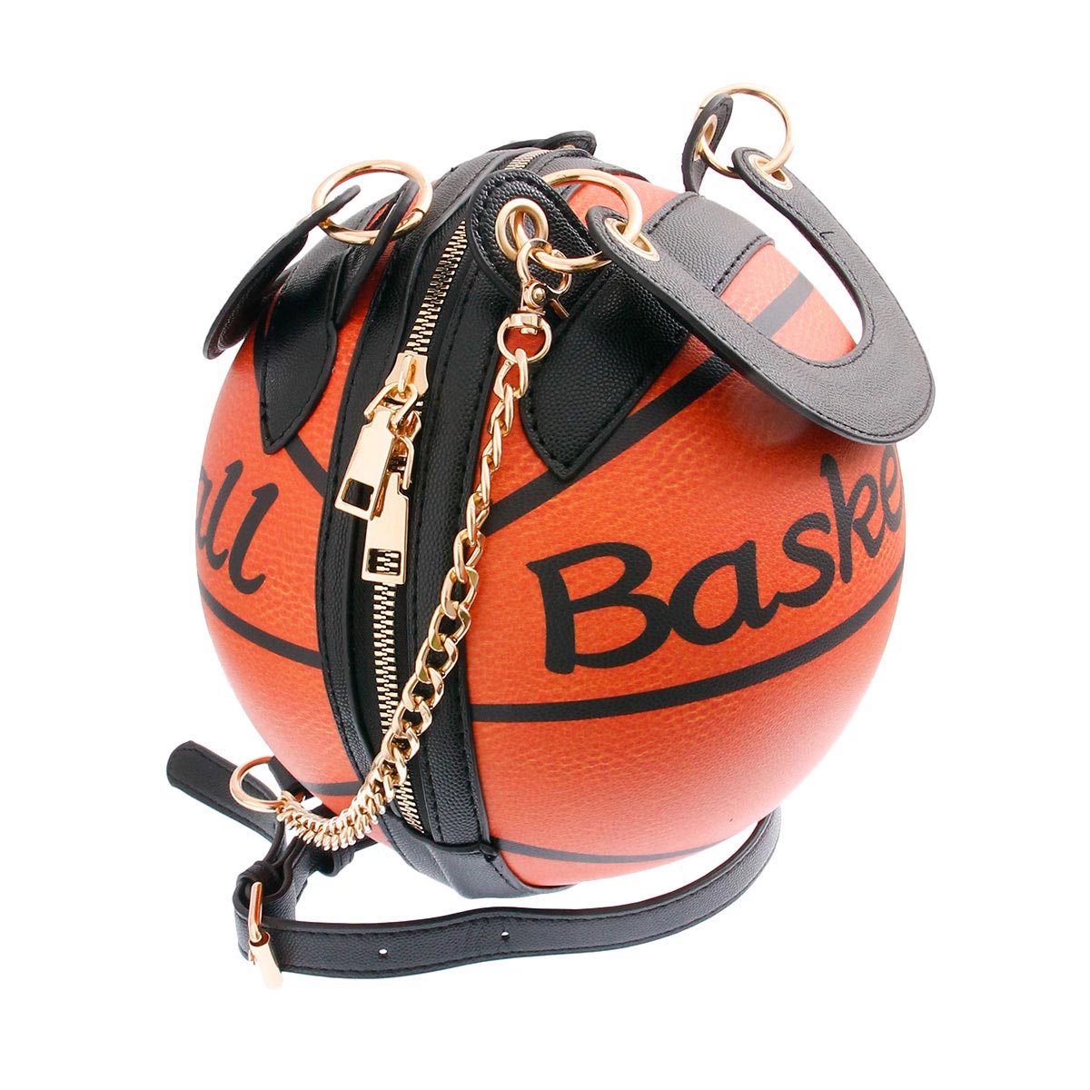 Orange Basketball Handbag