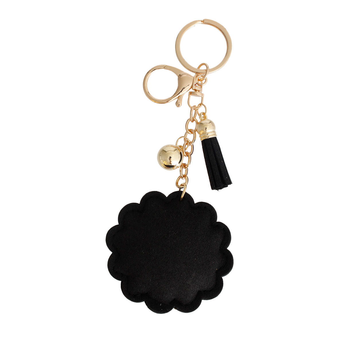 Smiley Face Flower Keychain