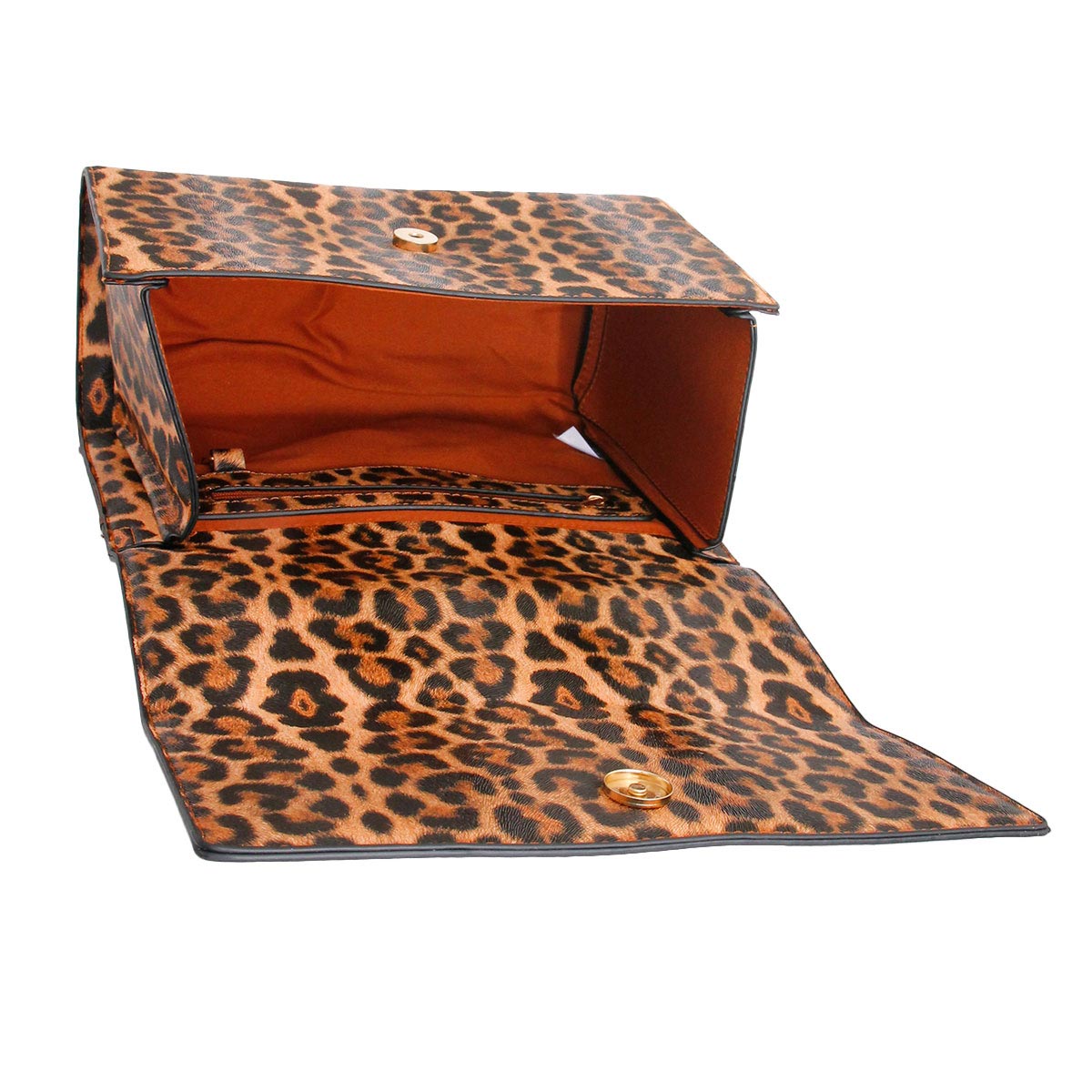 Leopard Leather Designer Satchel Set