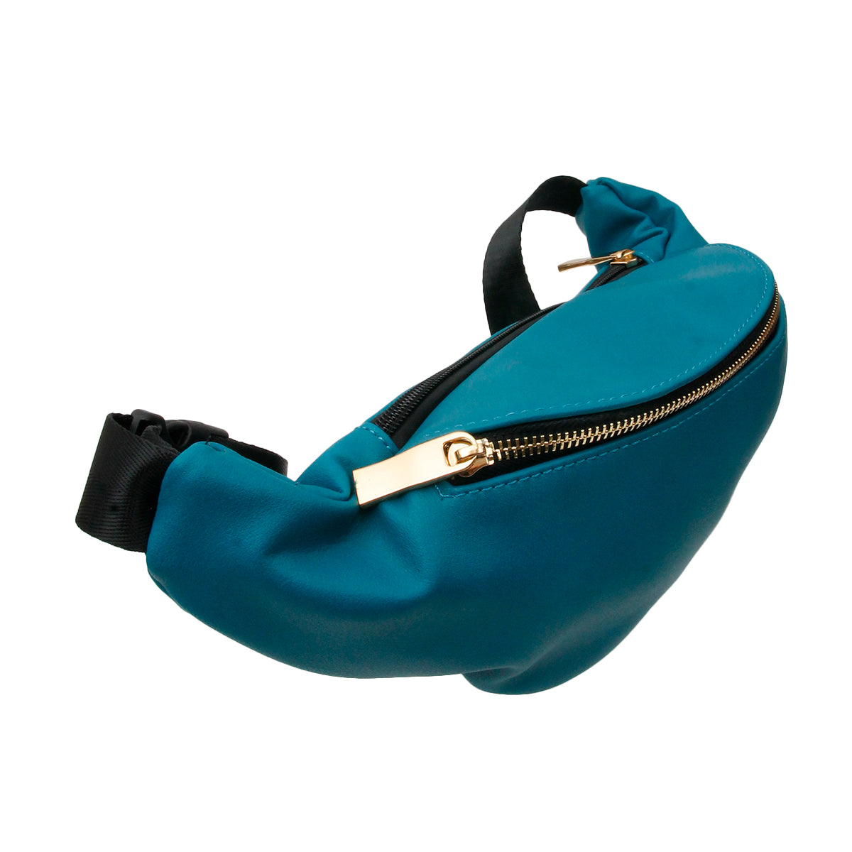 Teal Vegan Leather Fanny Pack