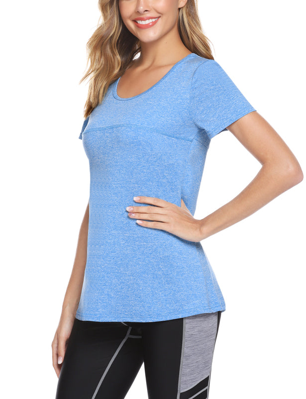 Ladies Casual Back Cross Cutout Sports Top