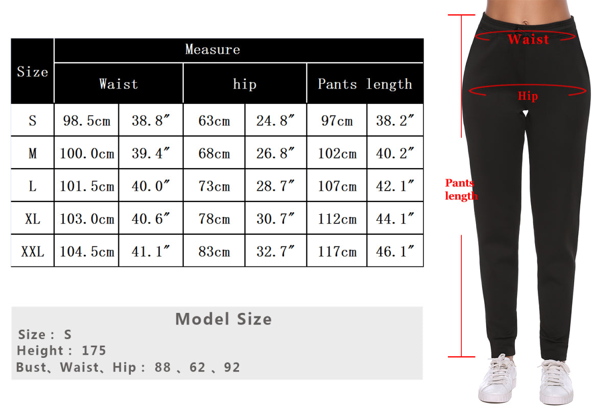 Women's Slim-Fit Pocket Sweatpants Sports Trousers