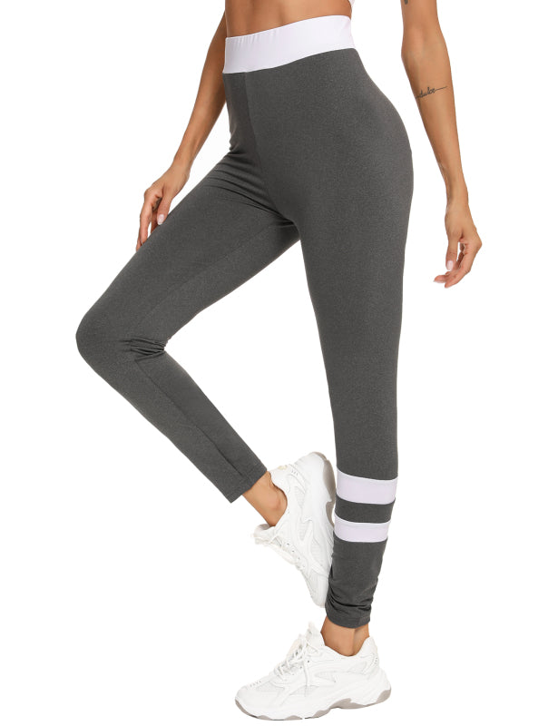 Fashion All-Match Casual Ms  Contrast Sweatpants