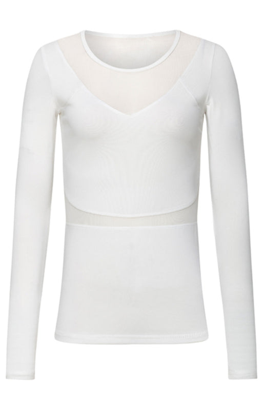 Women's Sports And Leisure Stitching Long-Sleeved Top