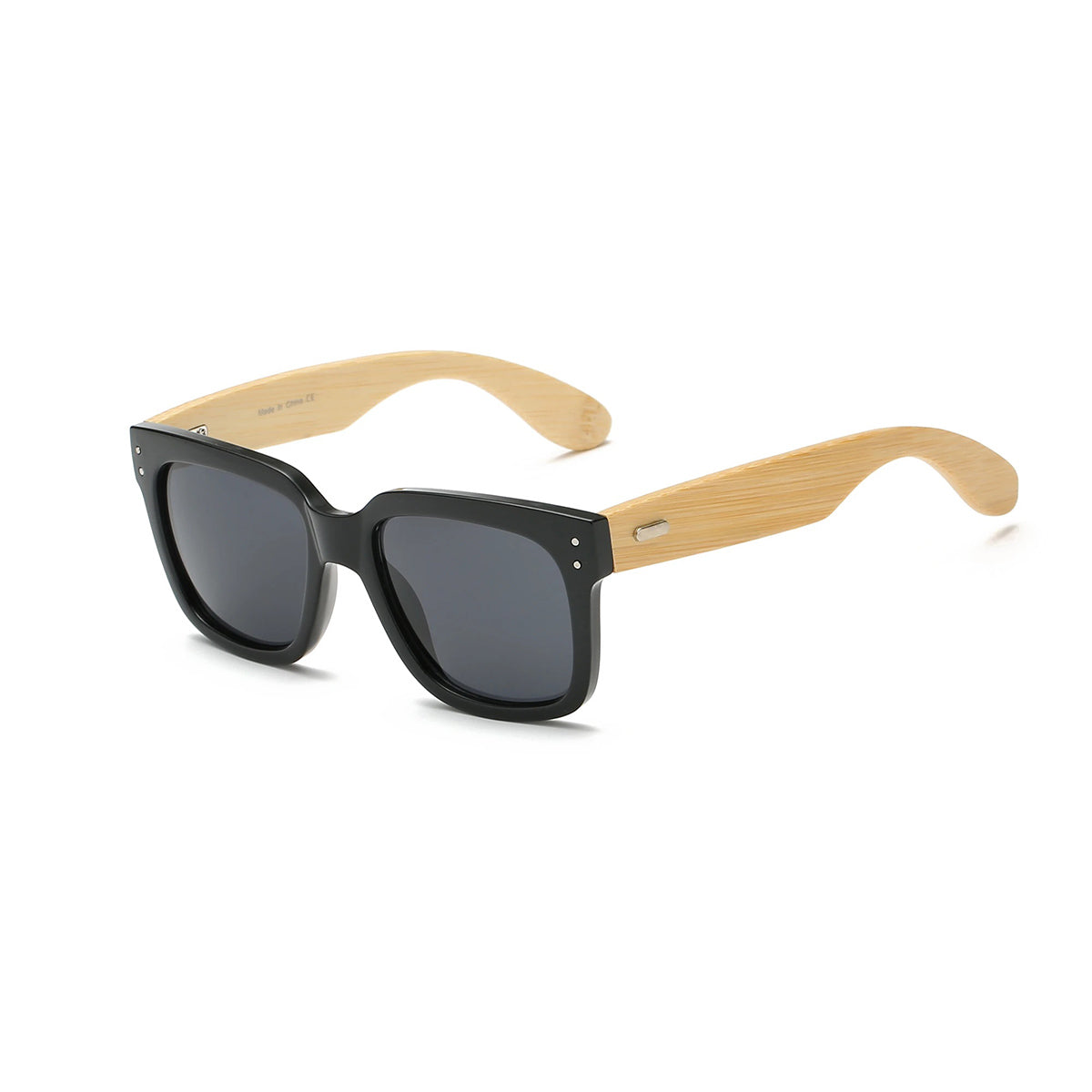 Black Wooden Wayfarer Glasses