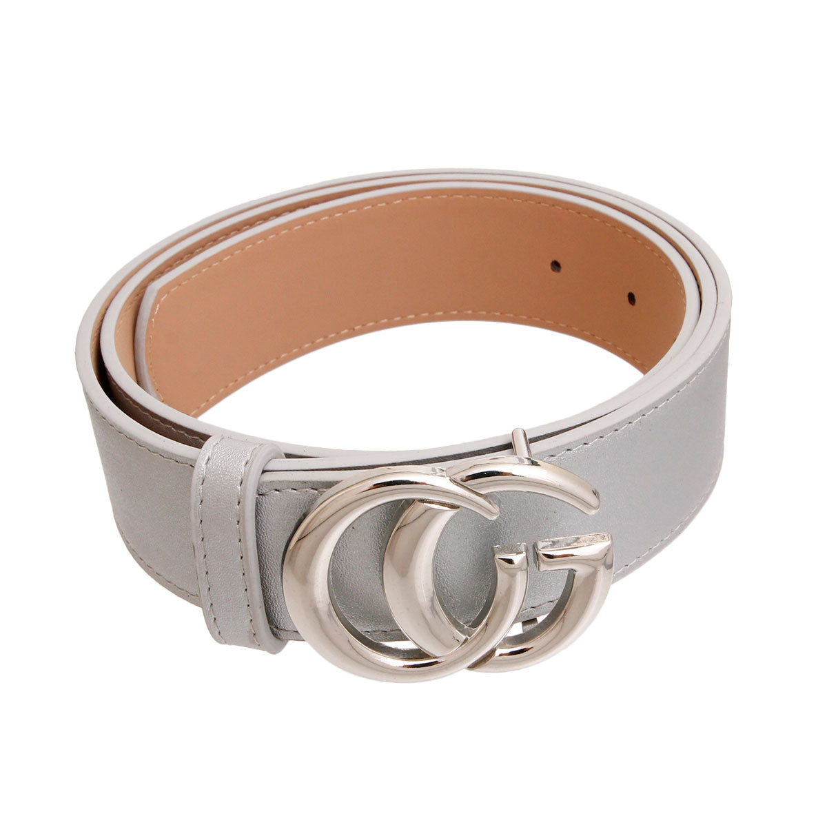 Silver and Silver G Designer Belt