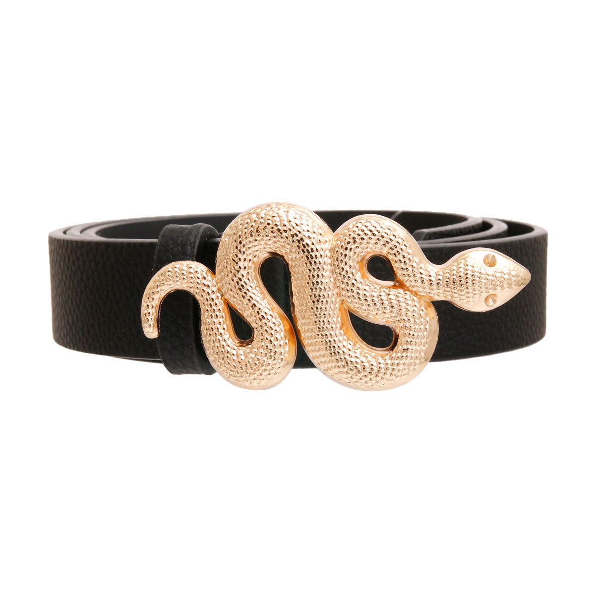 Black and Gold Snake Designer Belt