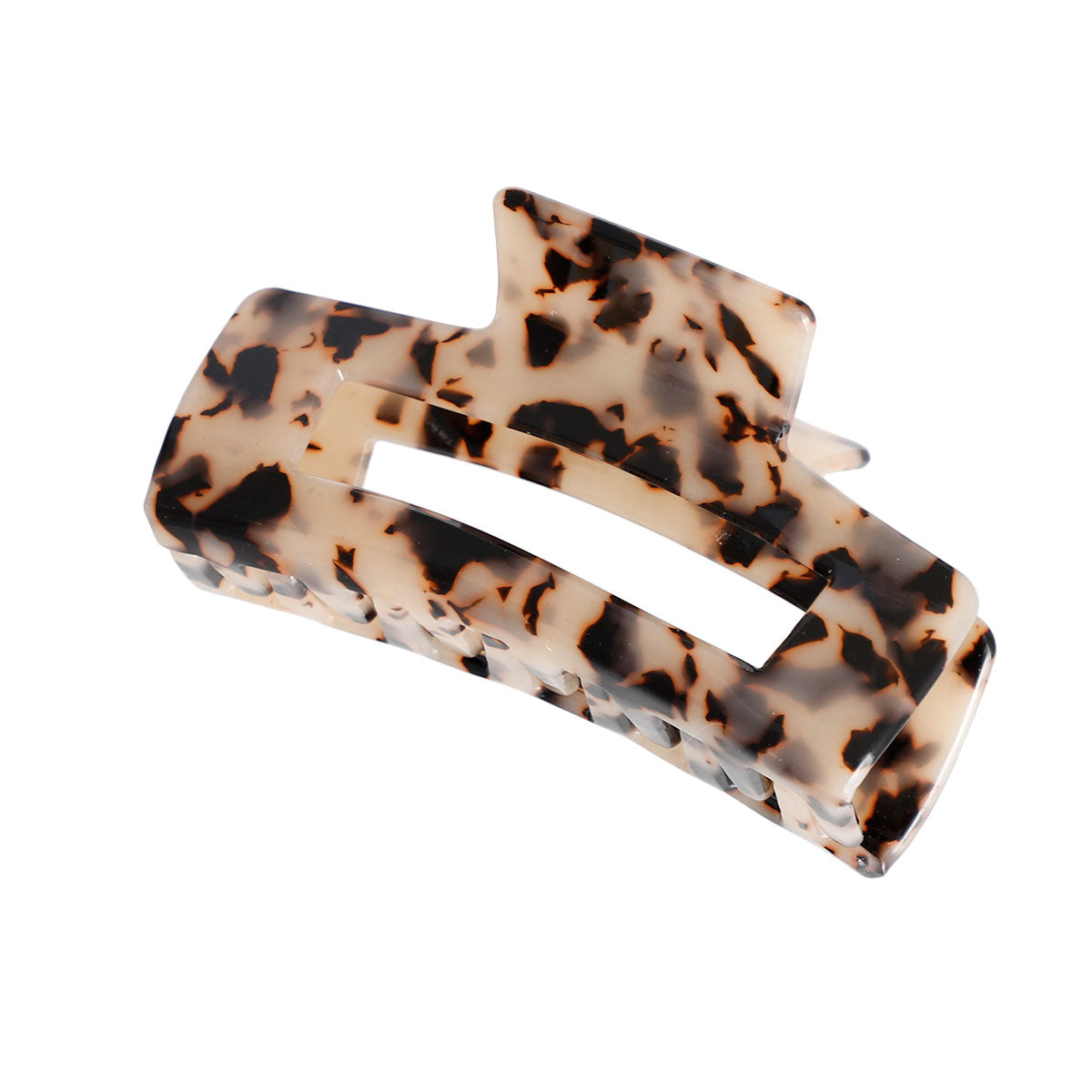 Light Brown Marbled Rectangle Clip