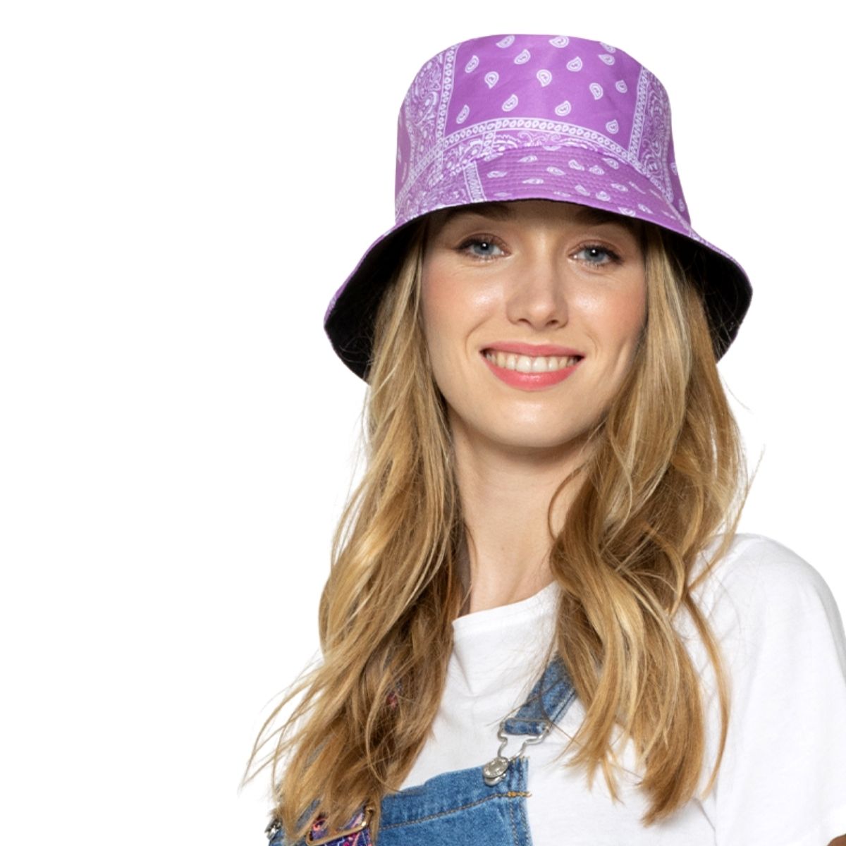 Purple Bandana Reversible Bucket Hat
