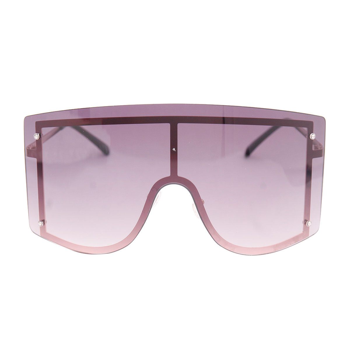 Black Designer Shield Sunglasses