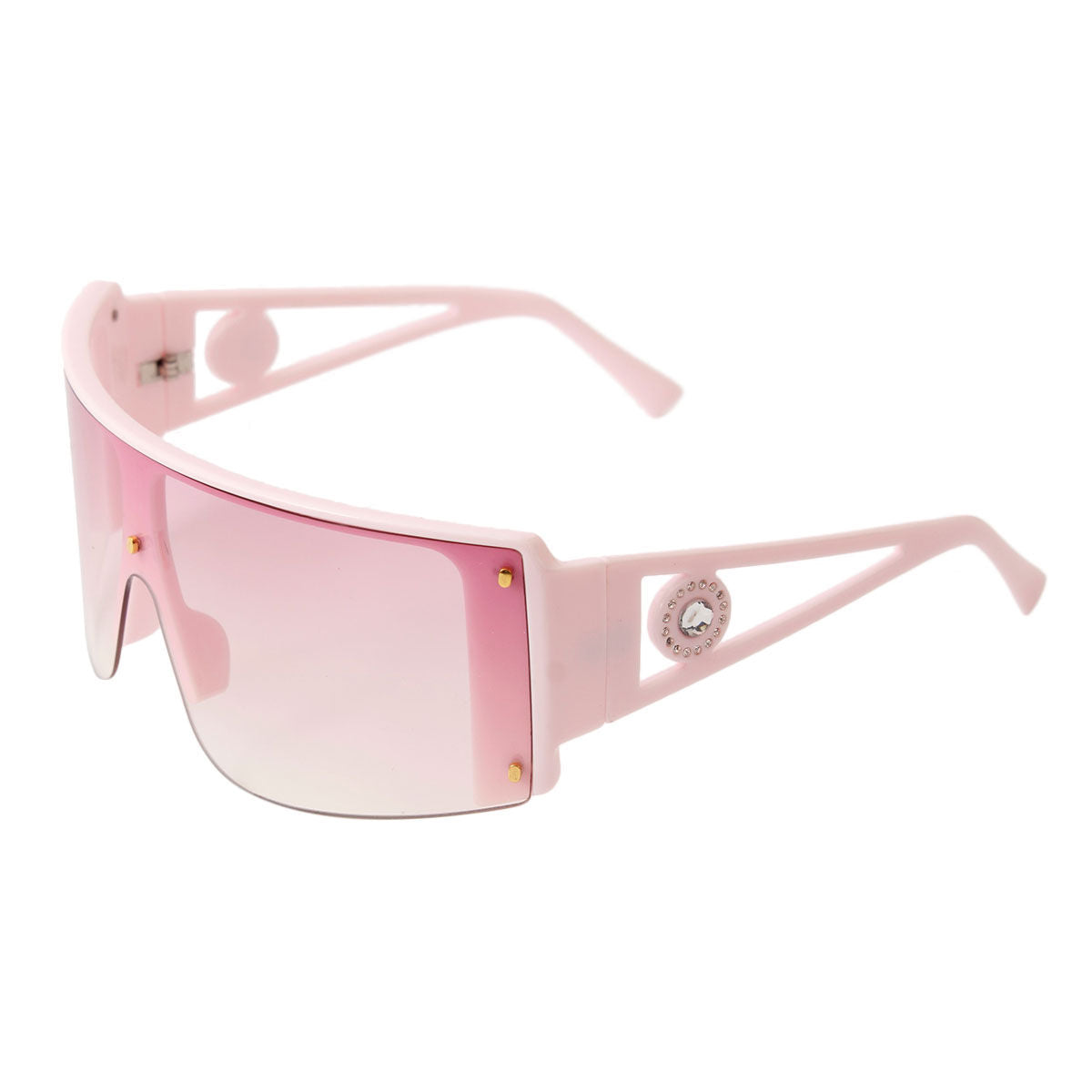 Pink Frame Visor Eyewear