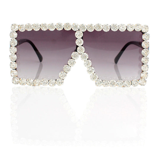 Sunglasses Diamond Clear Square Glasses for Women