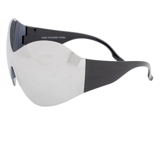 Sunglasses Butterfly Mask Silver Eyewear for Women