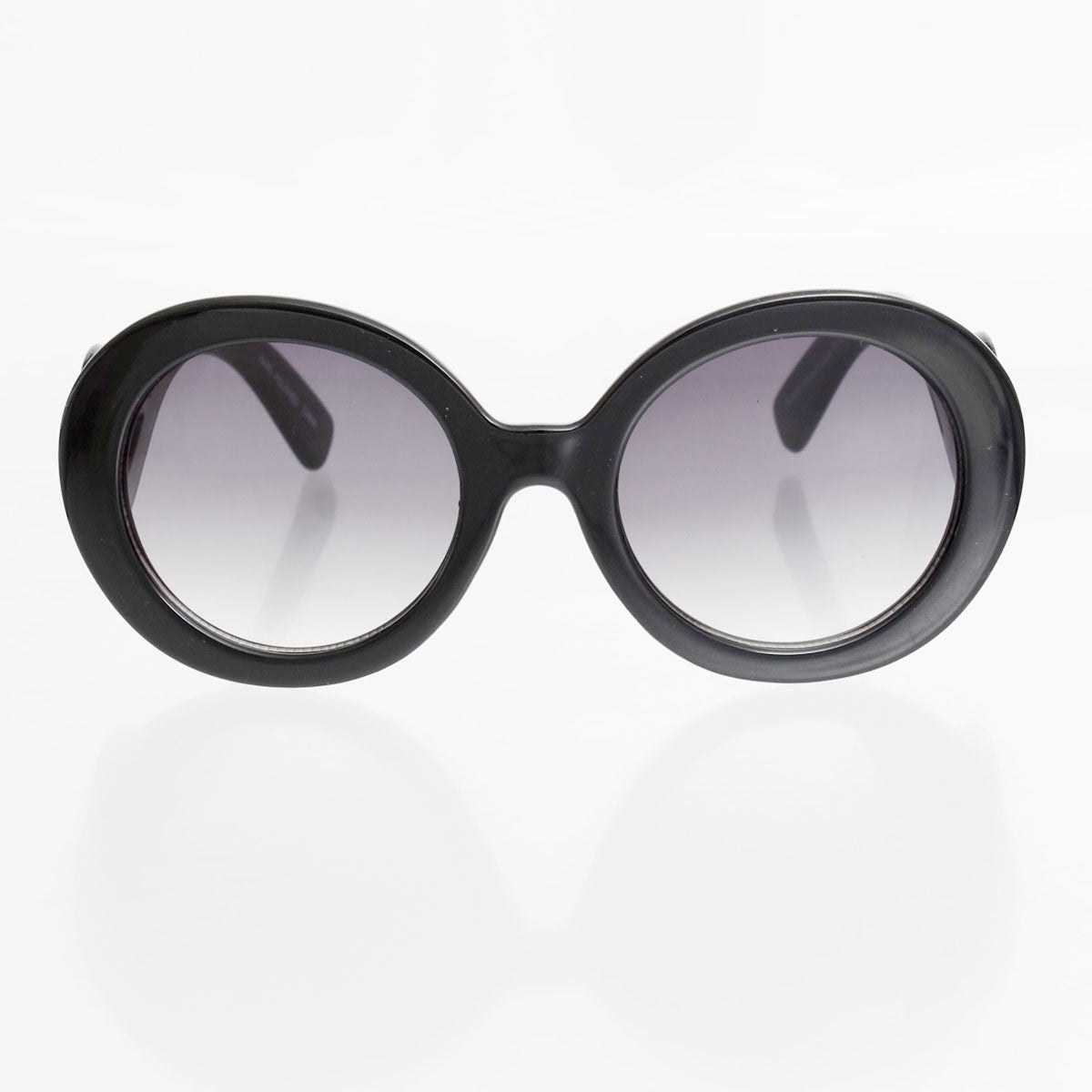 Sunglasses Round Black Gradient Swirl for Women