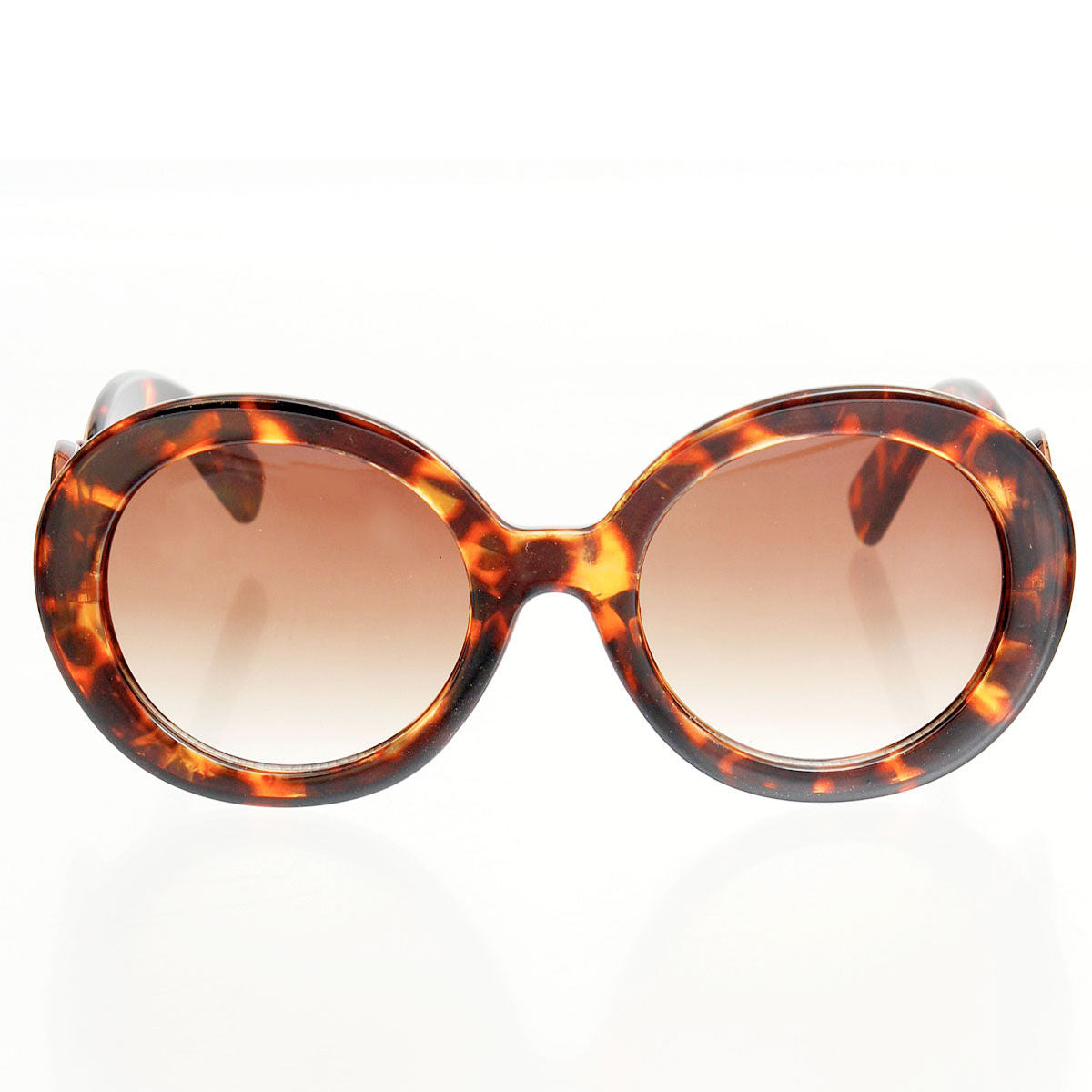Sunglasses Round Tortoiseshell Swirl Eyewear Women