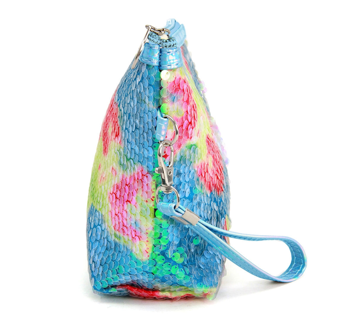 Blue Sequin Cosmetic Pouch