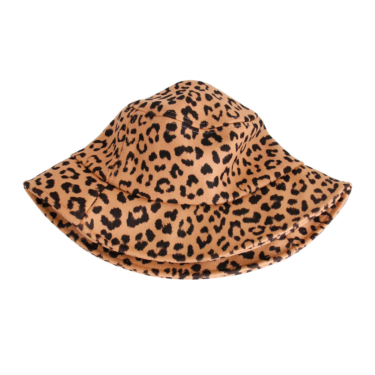 Brown Leopard Print Bucket Hat