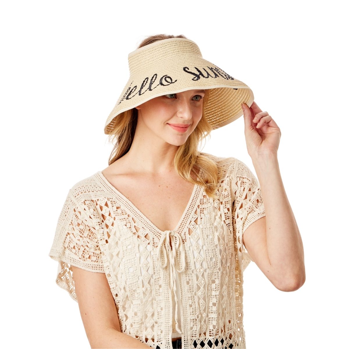 Hello Sunshine Beach Visor Hat
