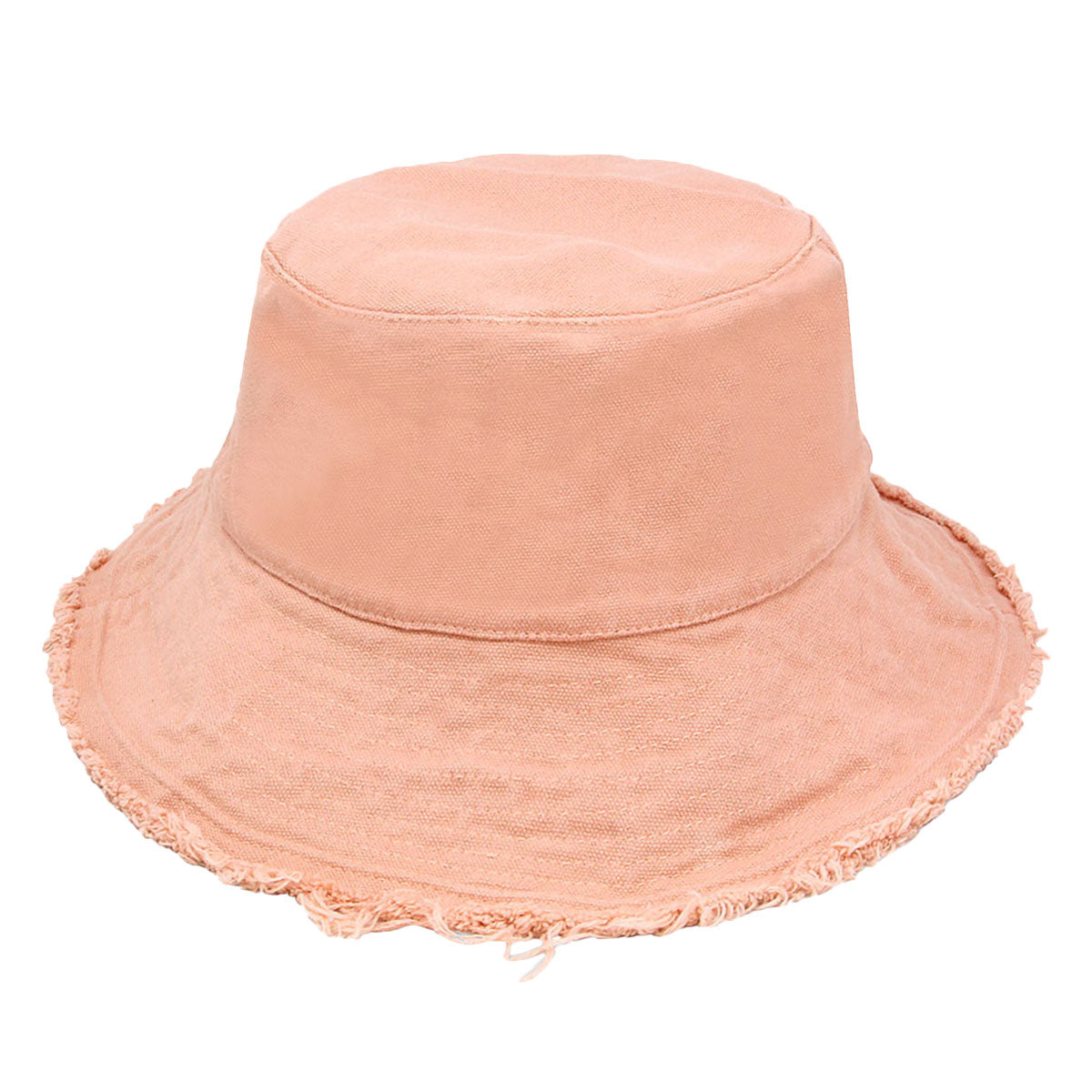 Earthy Pink Wired Brim Bucket Hat