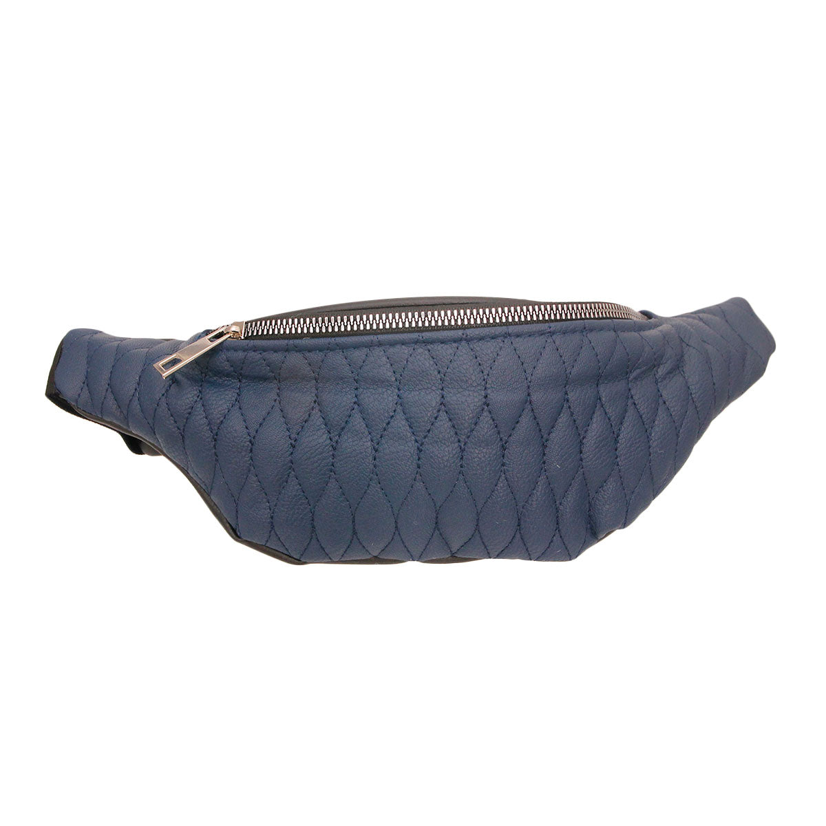 Navy Quilted Leather Fanny Pack