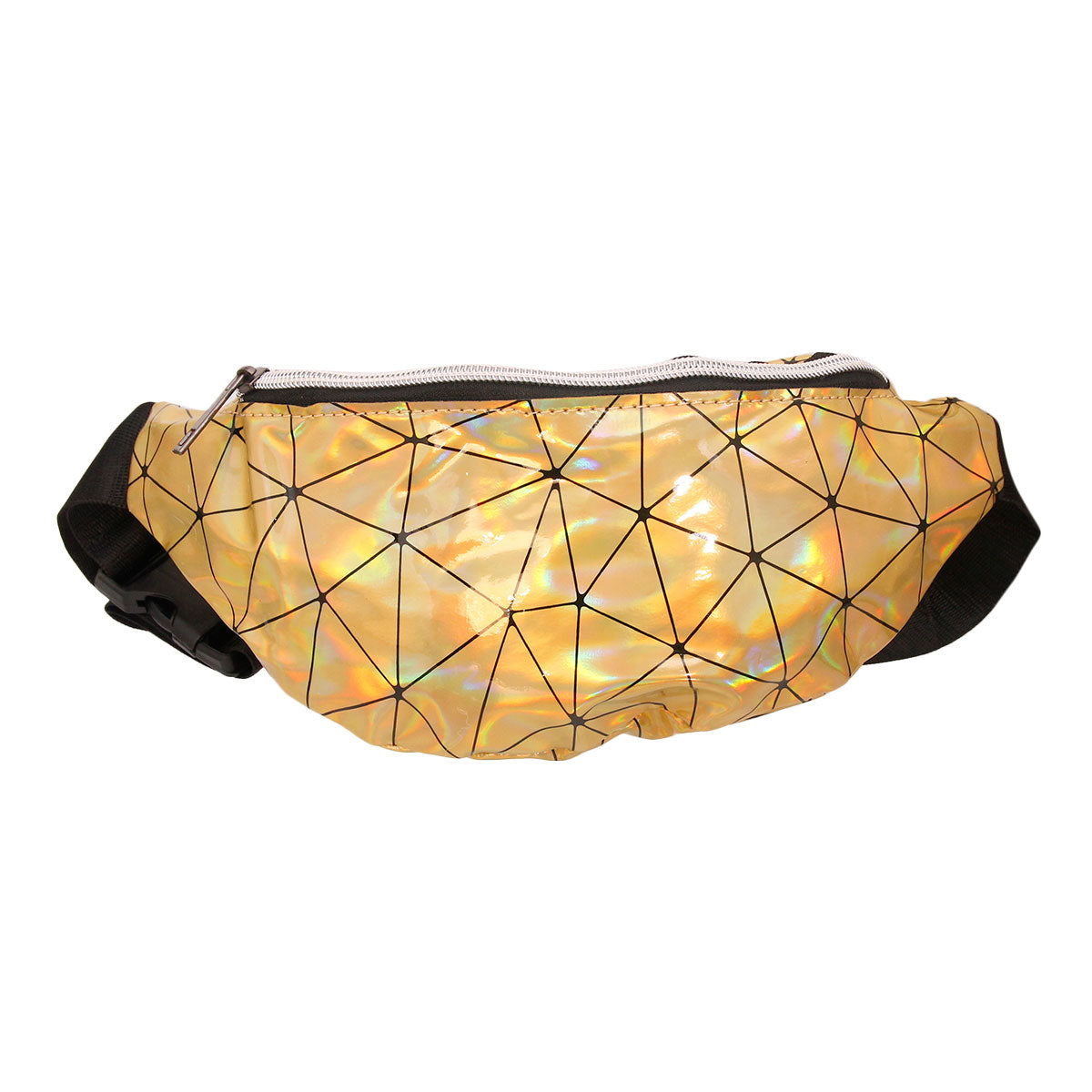 Gold Hologram Geometric Fanny Pack