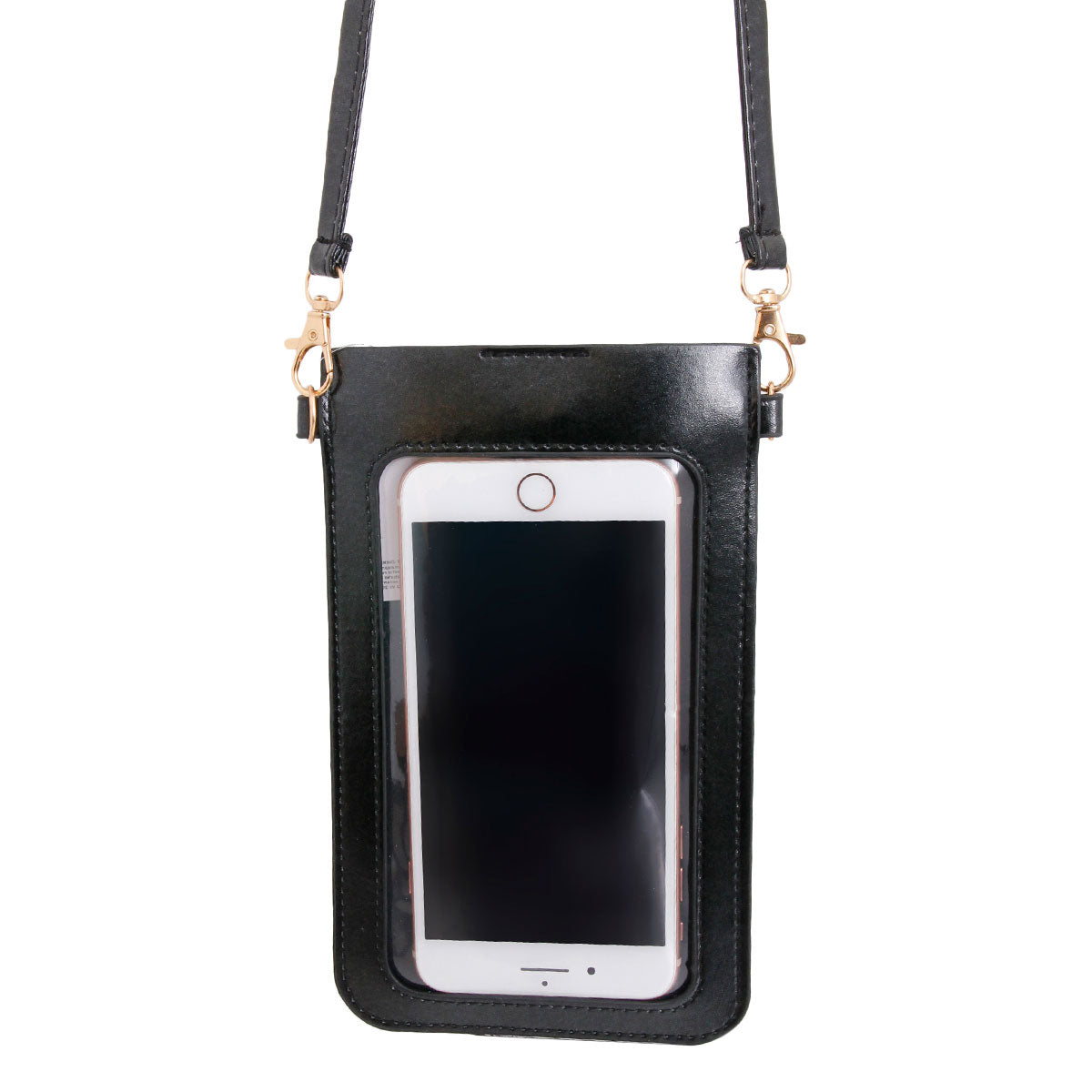 Red and Clear Designer Phone Crossbody